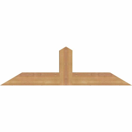 Ekena Millwork Portland Smooth Timber Gable Bracket, Western Red Cedar, 36"W x 10"H x 3 1/2"D x 3 1/2"F, 7/12 Pitch GBW036X10X0404POR00SWR